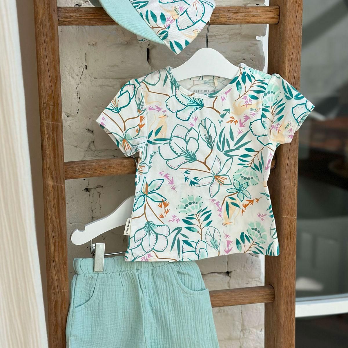 Petit Béguin T-shirt bébé à manches courtes Patroika