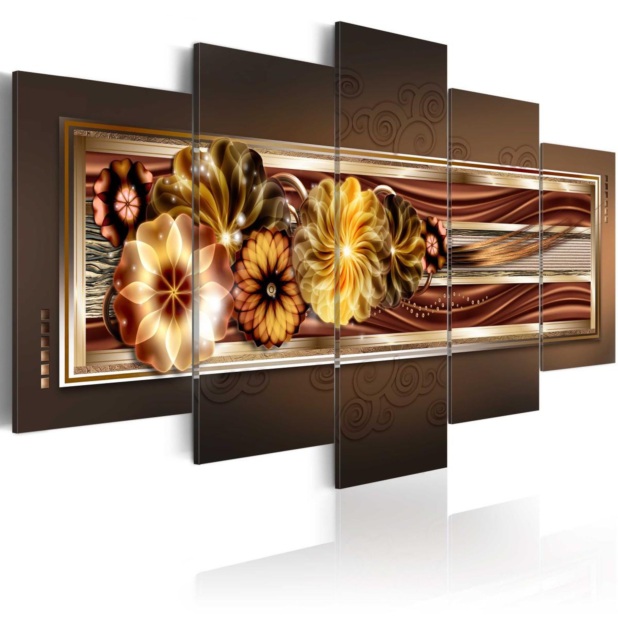 Paris Prix Tableau imprimé  in golden waves. Coloris disponibles : Multicolore