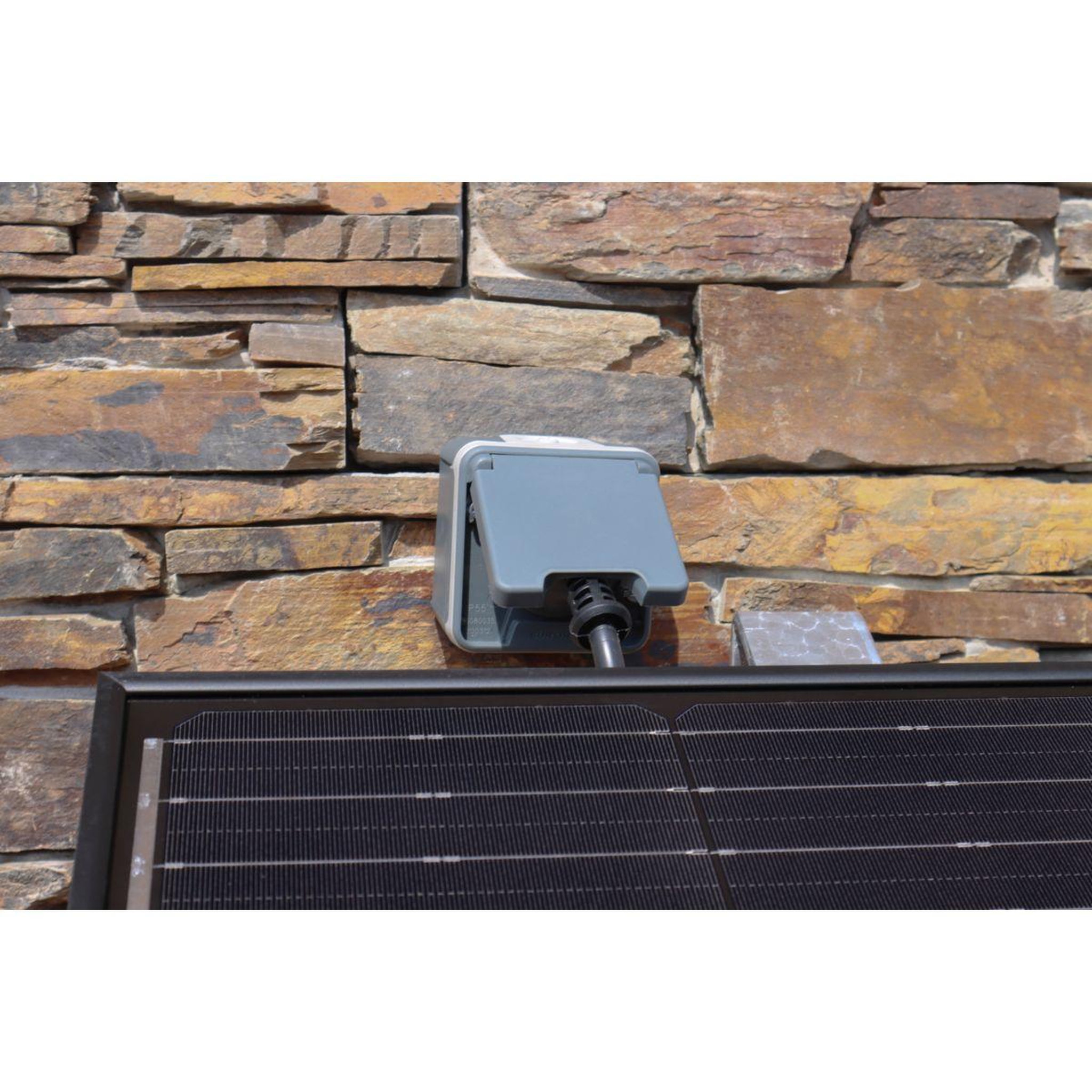 Voir la diapositive 2 : SOLAR ENERGYKIT Panneau solaire Kit démarrage 370W mural ou à poser