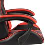 Voir la diapositive 5 : VIDAXL Fauteuil de jeux video et repose-pied Noir et rouge Similicuir