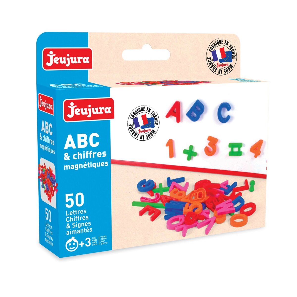 JEUJURA Coffret 50 lettres majuscules, chiffres et signes