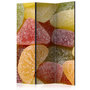 Voir la diapositive 1 : Paris Prix Paravent 3 Volets  Tasty Fruit Jellies  135x172cm