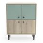 Voir la diapositive 1 : Buffet 4 portes style industriel L60cm SMART