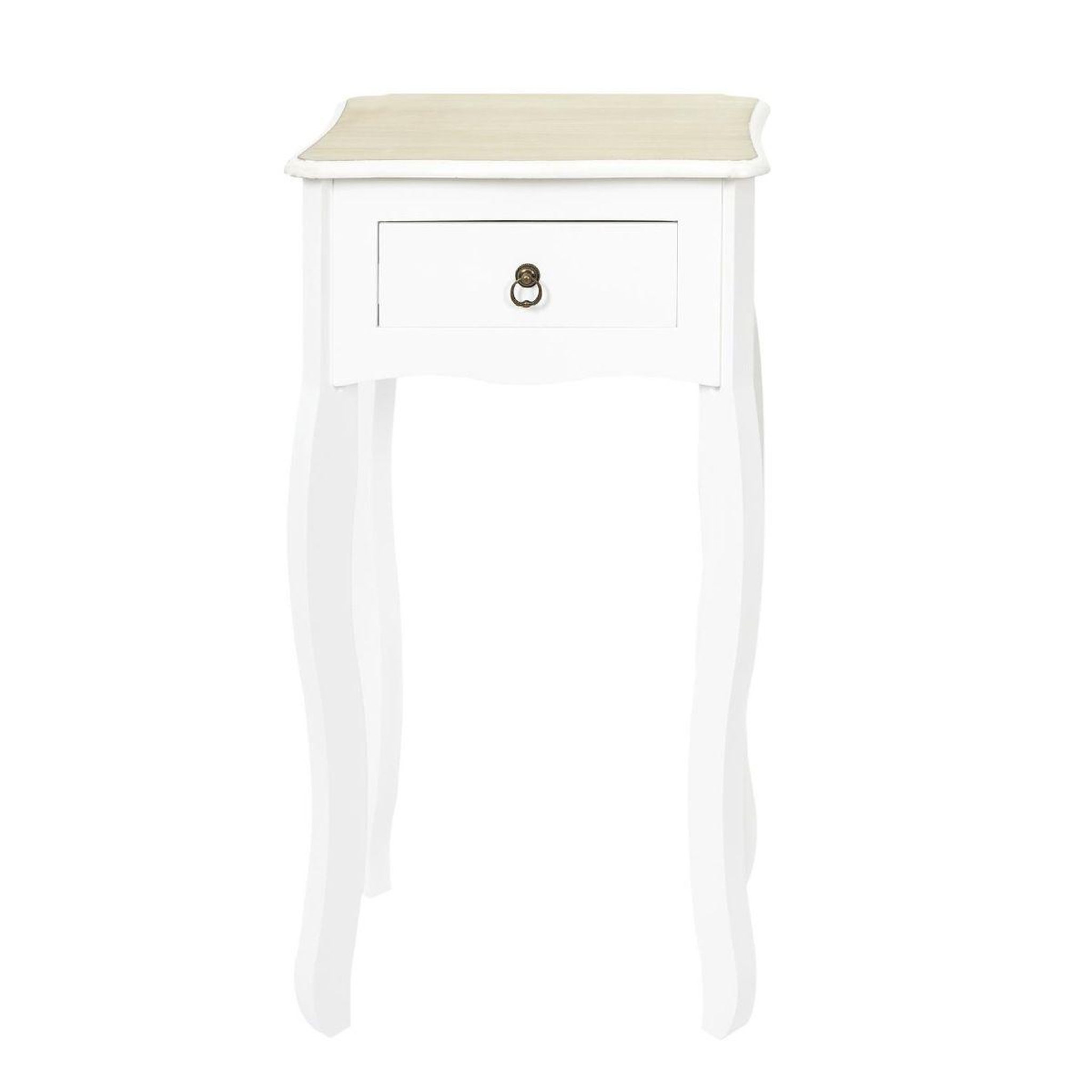 Voir la diapositive 4 : The Home Deco Factory Lot de 2 sellettes  victoria  75cm blanc