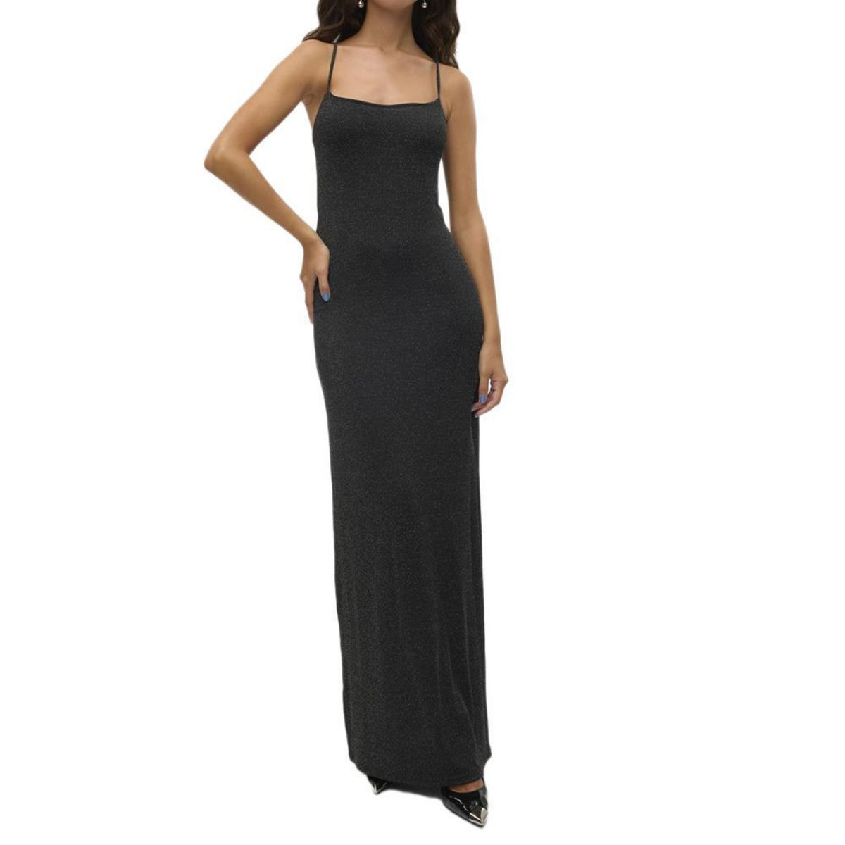 Vero Moda Robe Moulante /Argenté Femme Vero Moda Kanva Ankle