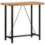 Voir la diapositive 1 : VIDAXL Table de bar 110x55x107 cm bois massif d'acacia et fer