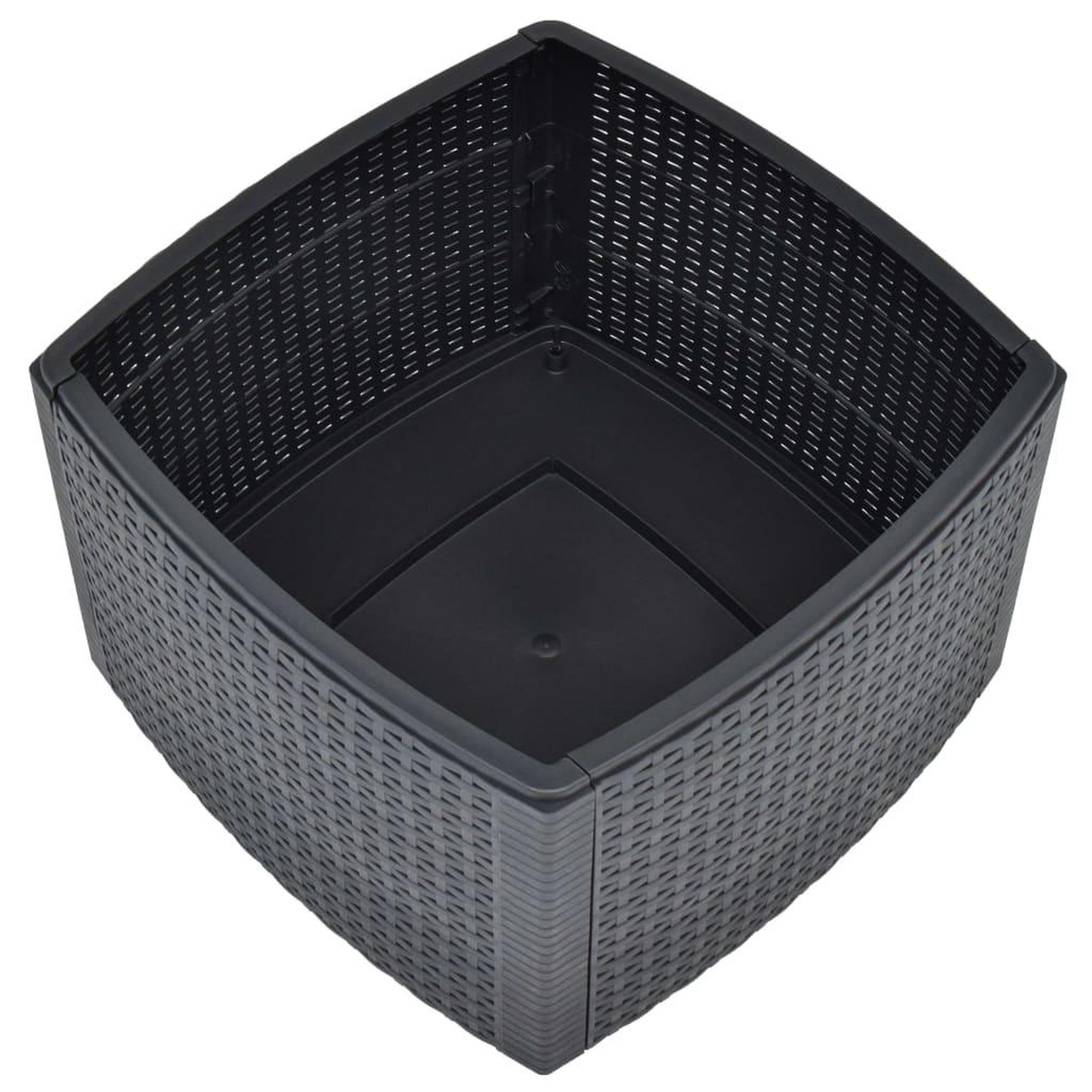 Voir la diapositive 4 : VIDAXL Table d'appoint Anthracite 54x54x36,5 cm Plastique