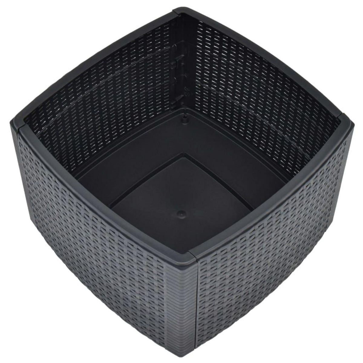 VIDAXL Table d'appoint Anthracite 54x54x36,5 cm Plastique