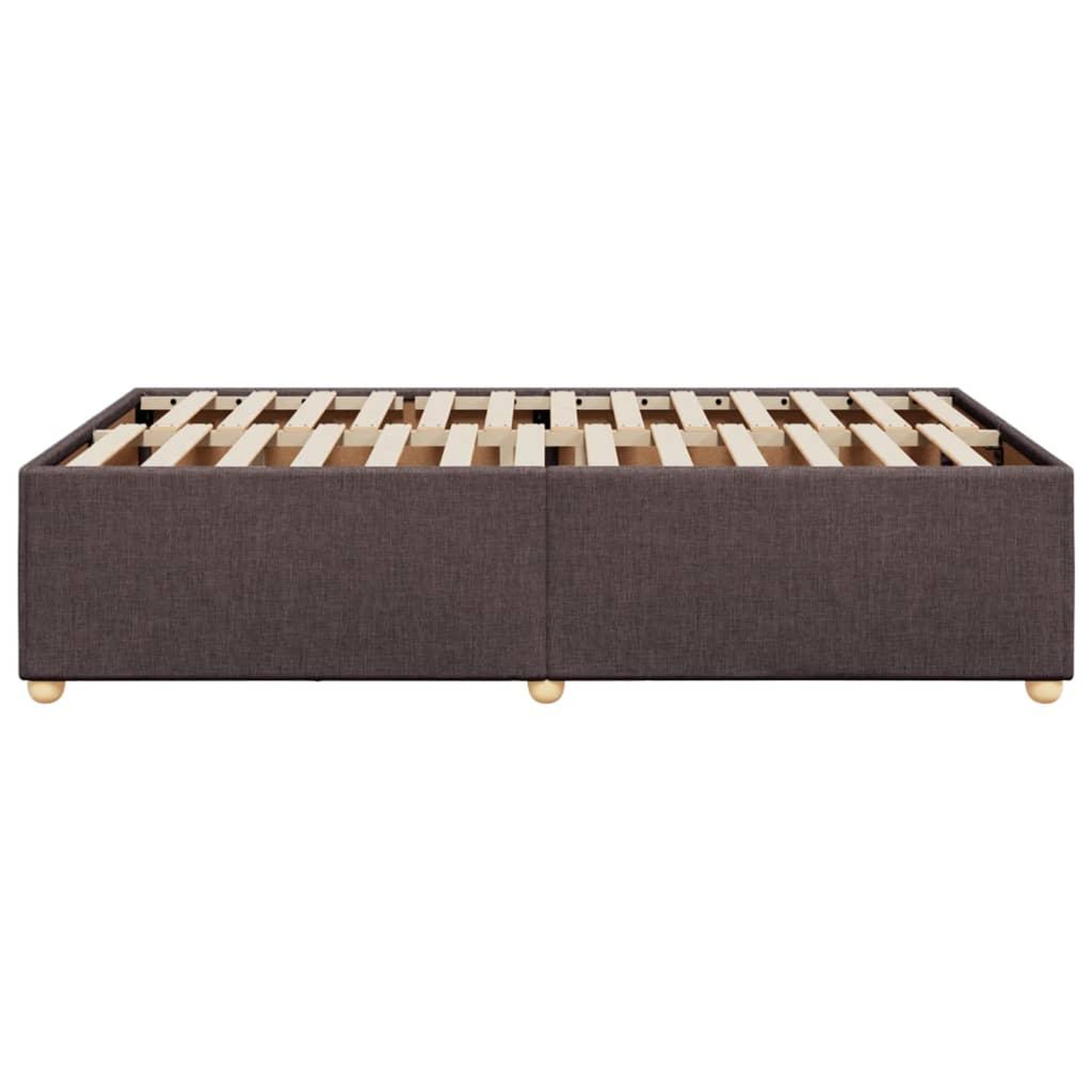 Voir la diapositive 5 : VIDAXL Cadre de lit sans matelas marron fonce 120x190 cm tissu
