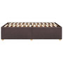 Voir la diapositive 5 : VIDAXL Cadre de lit sans matelas marron fonce 120x190 cm tissu