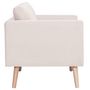 Voir la diapositive 5 : VIDAXL Canape a 3 places Tissu Creme