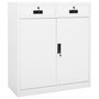 Voir la diapositive 1 : VIDAXL Armoire de bureau Blanc 90x40x102 cm Acier