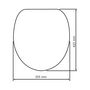Voir la diapositive 5 : Wenko Abattant WC en MDF design bois chêne - Gris