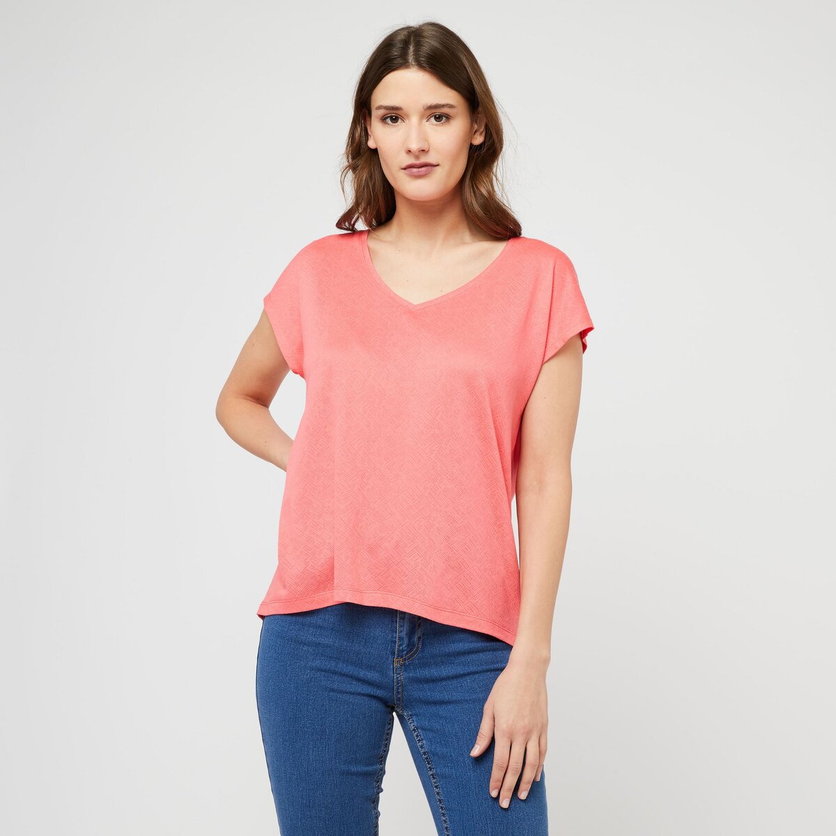 Tee shirt best sale corail femme