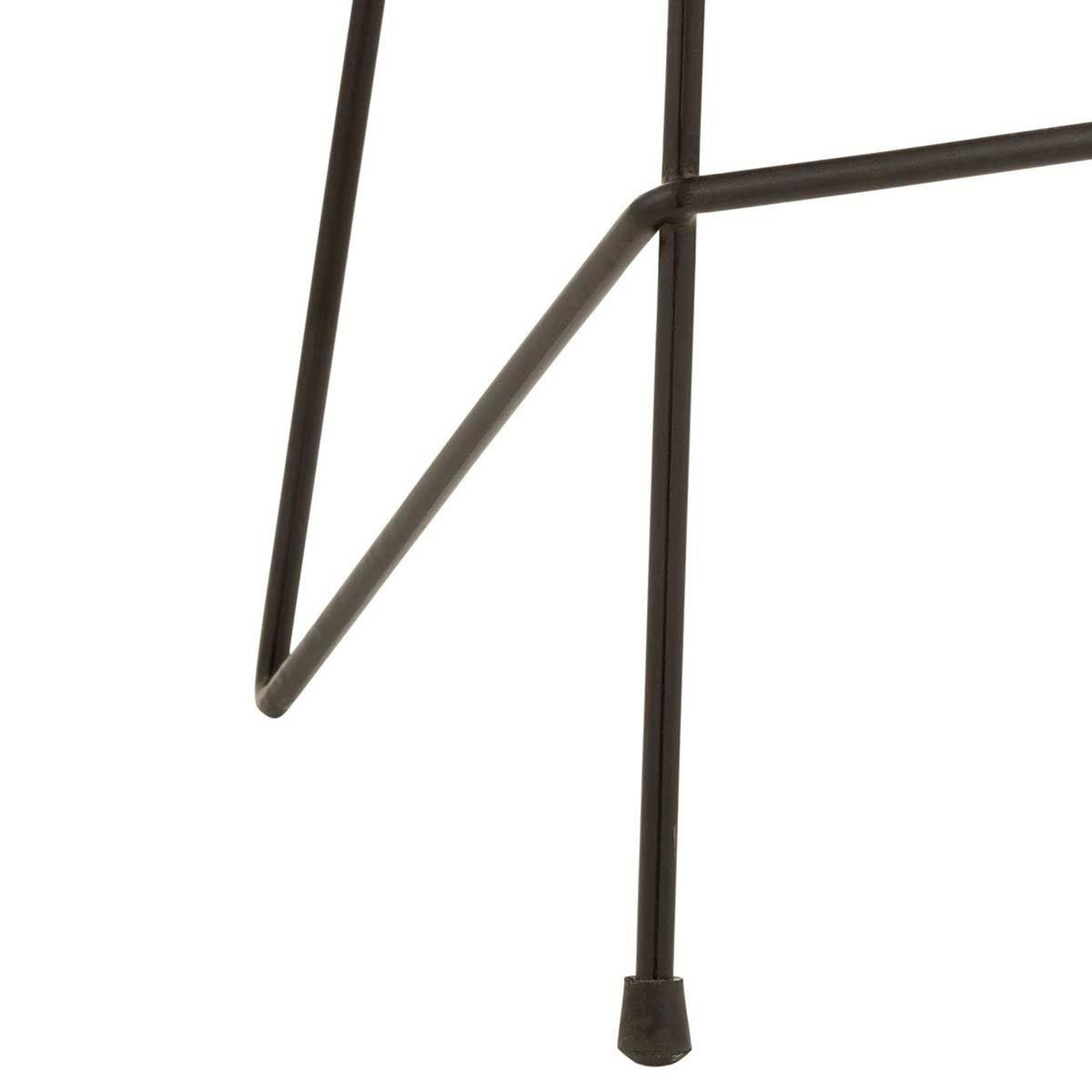 Voir la diapositive 5 : J-LINE Chaise de bar en teck  scanda  77cm naturel & noir