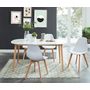 Voir la diapositive 3 : Table de séjour extensible scandinave L160/200cm LOLA