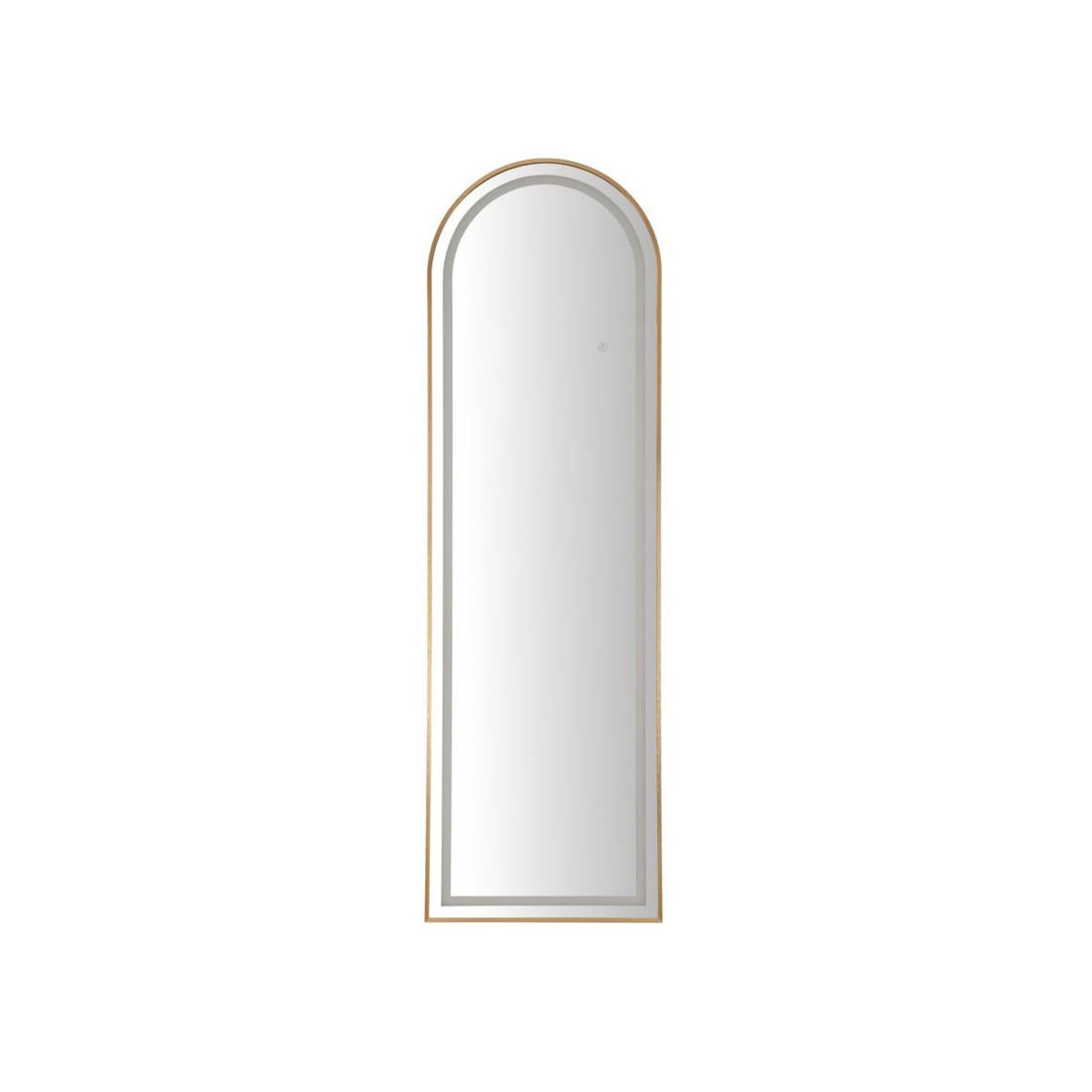 Paris Prix Miroir sur Pied LED  Simple Arc  160cm Or