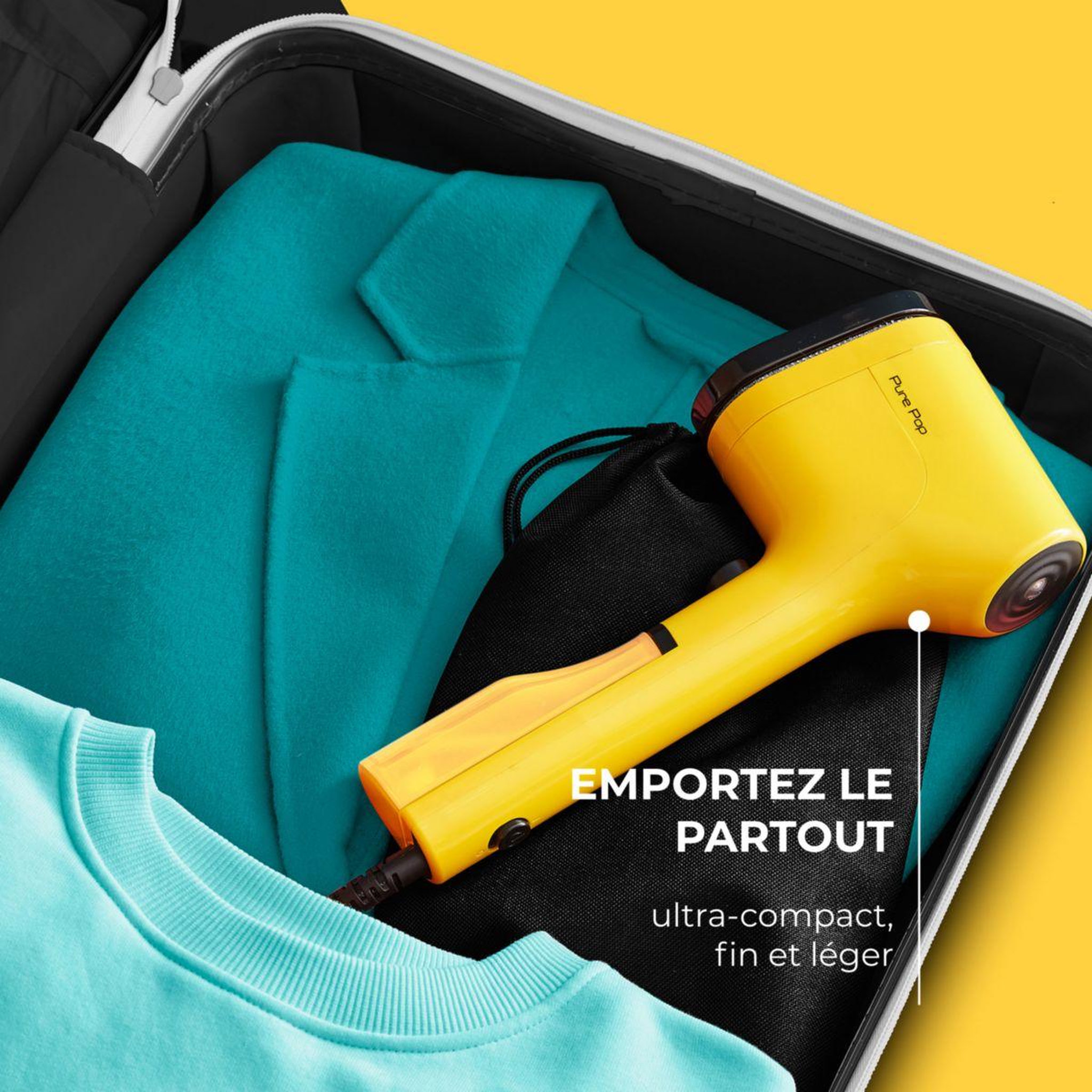 Voir la diapositive 3 : CALOR Défroisseur vapeur DT2026C0 Pure Pop Jaune