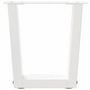 Voir la diapositive 5 : VIDAXL Pieds de table a manger forme V 2pcs blanc 40x(30-31,3)cm acier