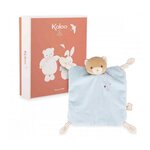Kaloo Doudou plat Ours bleu avec boite