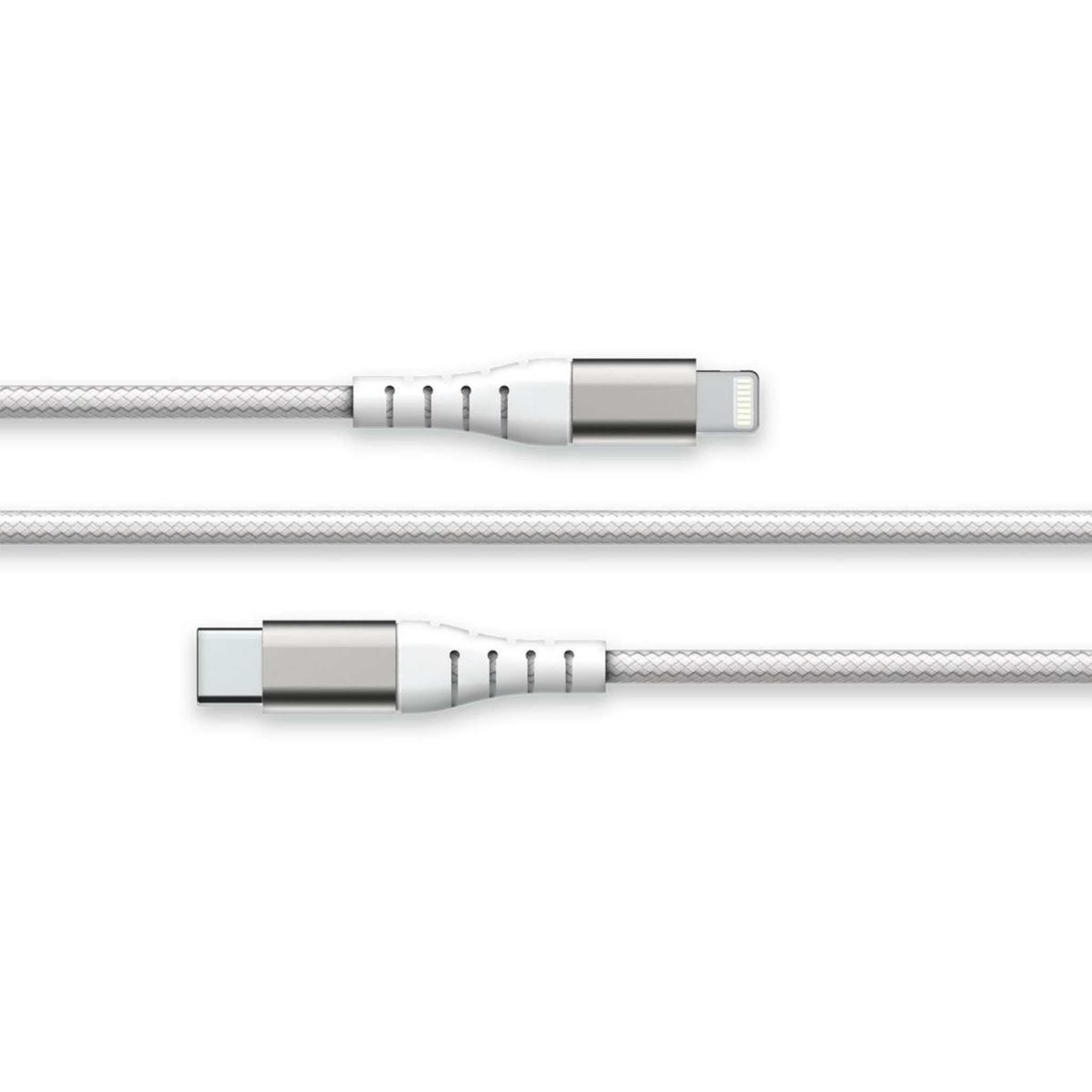 FORCE POWER Câble lightning vers usb-c renforcé 2m blanc