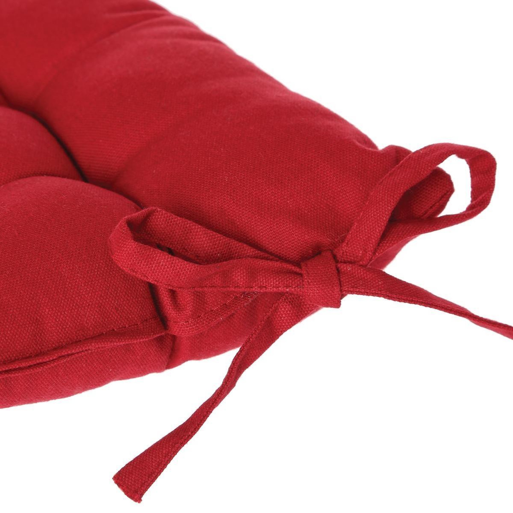 Voir la diapositive 5 : ATMOSPHERA Galette de chaise - 38 x 38 cm - rouge