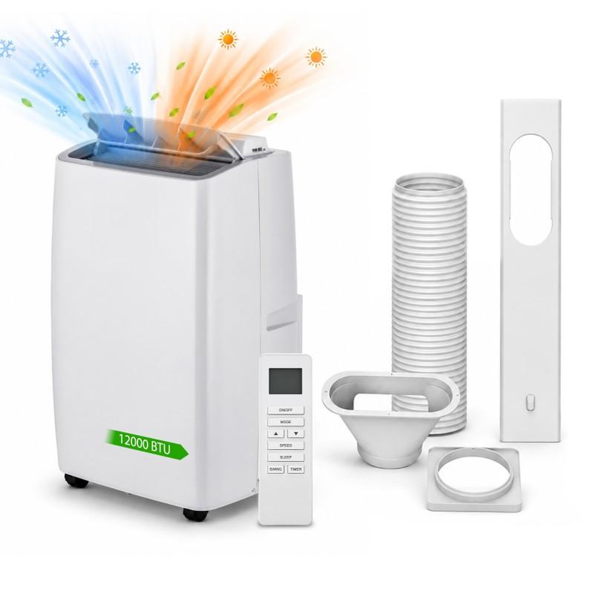 Climatiseur mobile - 12000 btu - wifi - froid et chaud