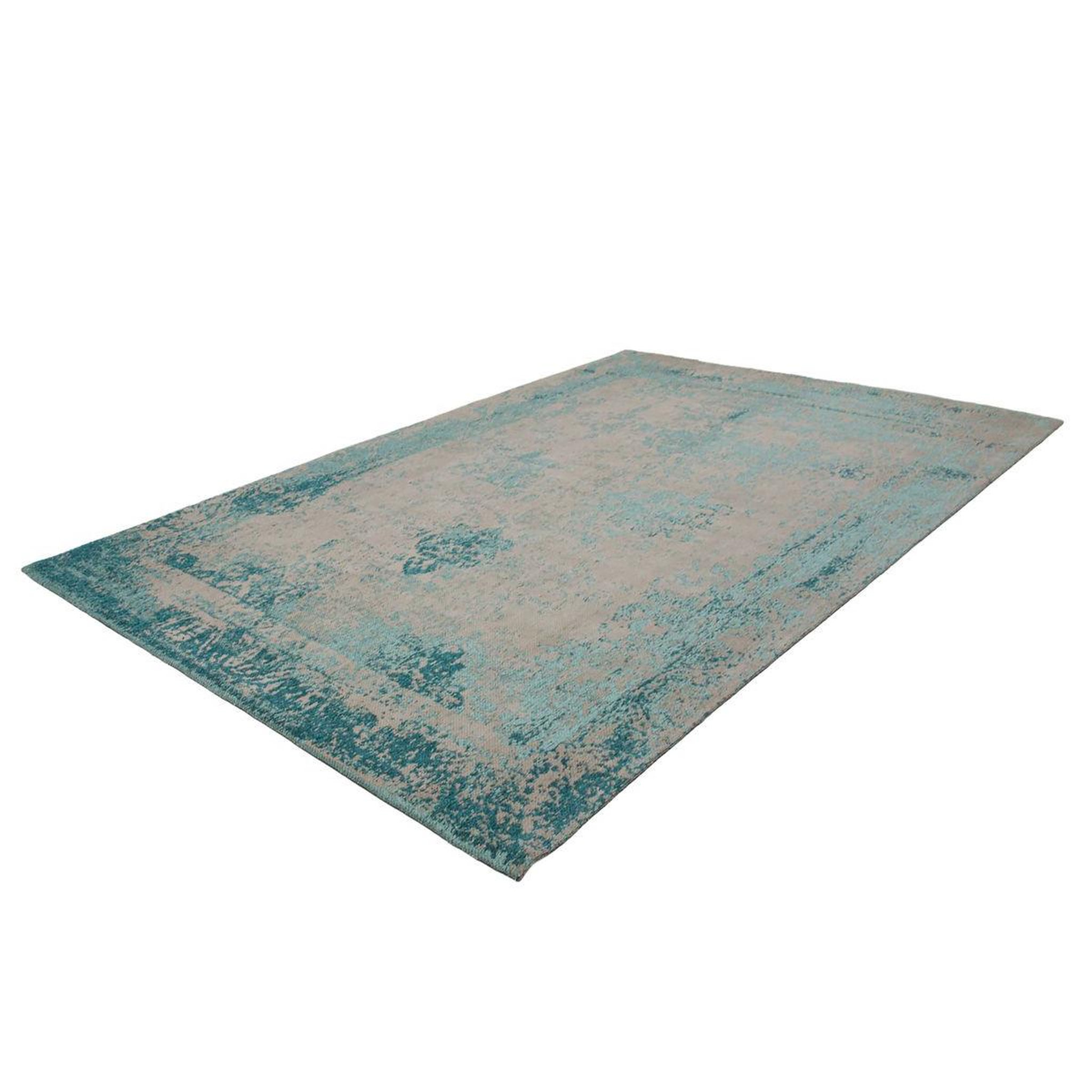 Voir la diapositive 4 : Paris Prix Tapis vintage tissé  nostalgia  turquoise