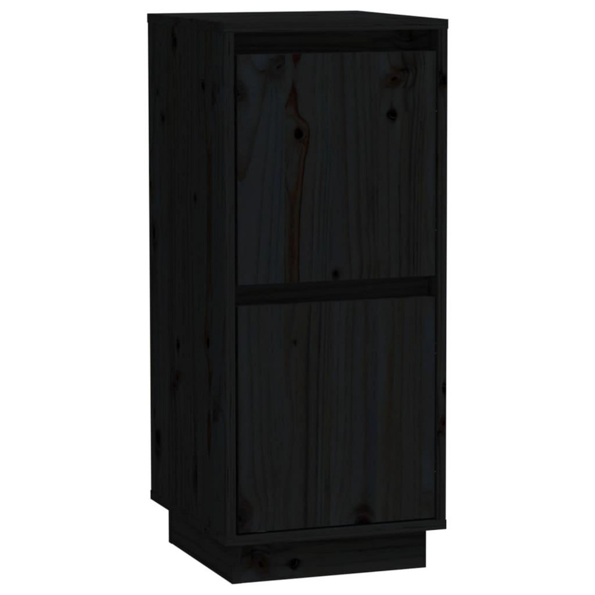 VIDAXL Buffet Noir 31,5x34x75 cm Bois massif de pin