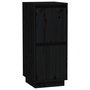Voir la diapositive 2 : VIDAXL Buffet Noir 31,5x34x75 cm Bois massif de pin