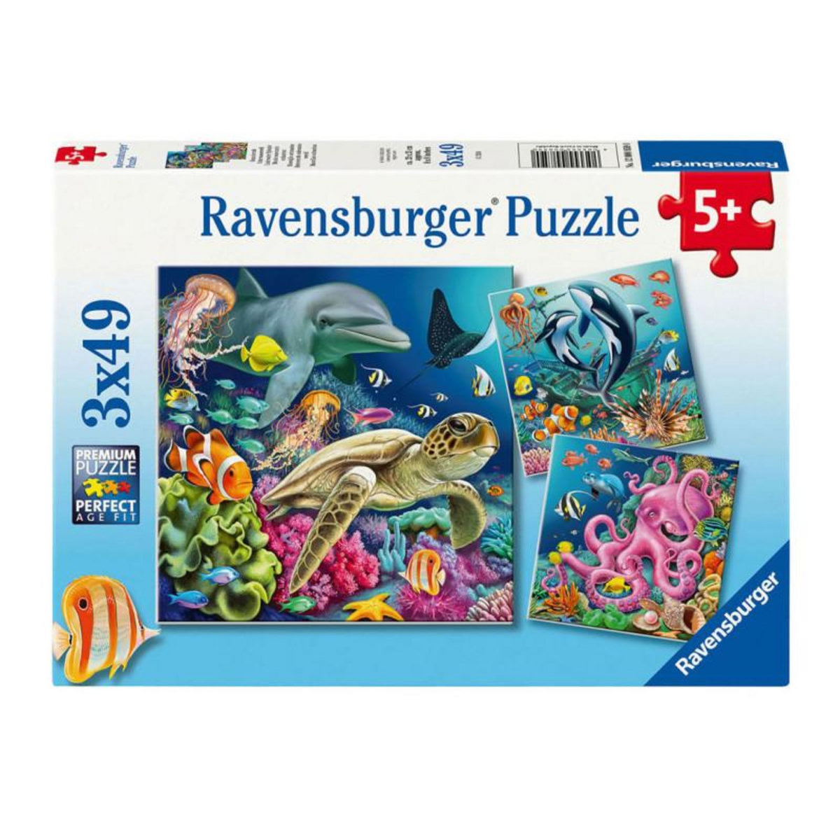 RAVENSBURGER Ravensburger - Jigsaw puzzle Enchanting Underwater World, 3x49pcs. 120008590