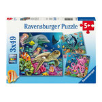 RAVENSBURGER Ravensburger - Jigsaw puzzle Enchanting Underwater World, 3x49pcs. 120008590