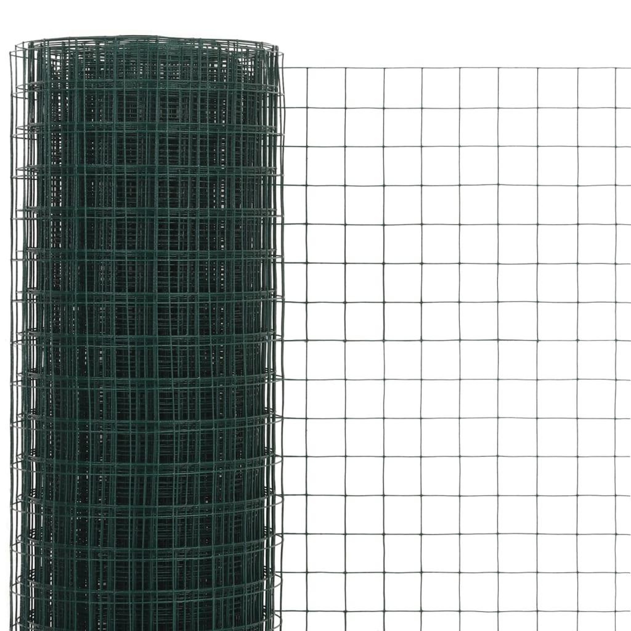 Voir la diapositive 3 : VIDAXL Grillage acier avec revetement en pvc 25x1,5 m vert