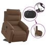 Voir la diapositive 5 : VIDAXL Fauteuil inclinable de massage electrique Marron Tissu