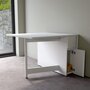 Voir la diapositive 4 : Paris Prix Table Console Pliante  Kungla  170cm Bouleau Blanc