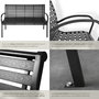 Voir la diapositive 5 : tectake Banc de jardin 3 places