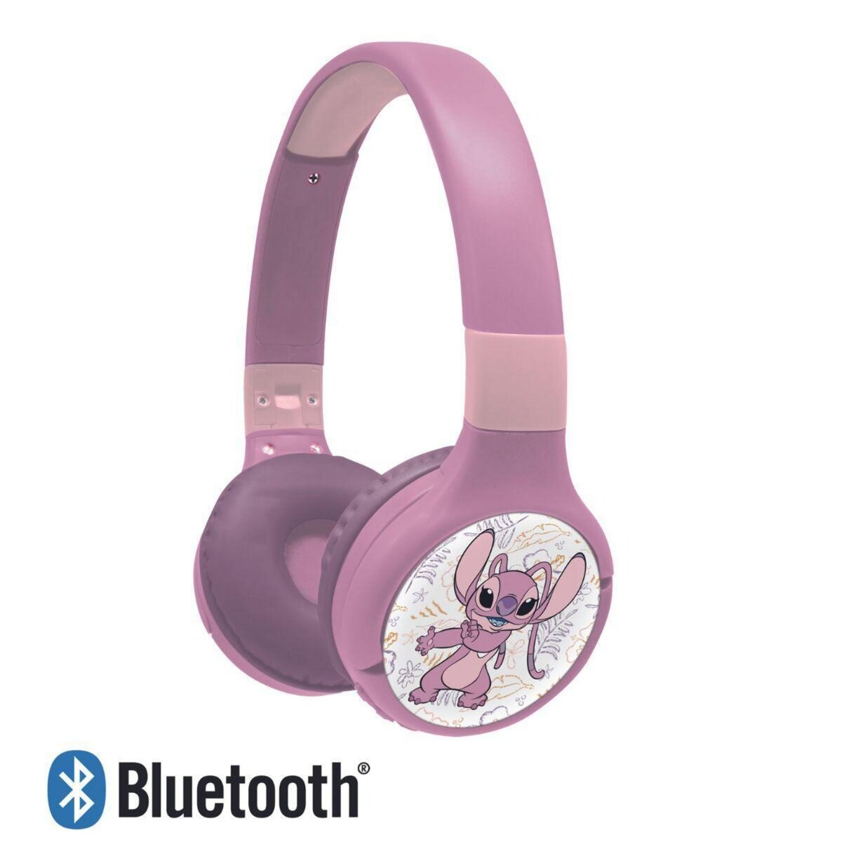 Lexibook Casque 2 en 1 Stitch Angel Bluetooth et Filaire avec limitation de son