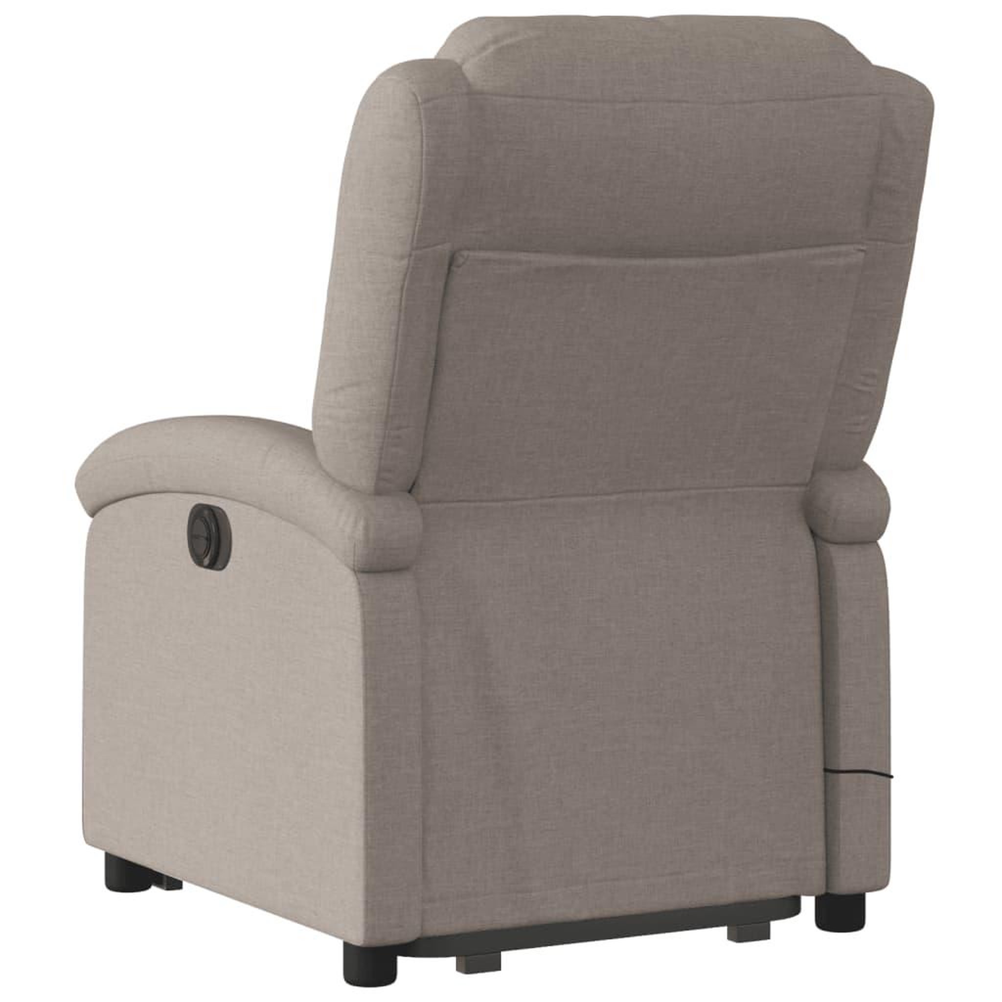 Voir la diapositive 5 : VIDAXL Fauteuil inclinable de massage Taupe Tissu