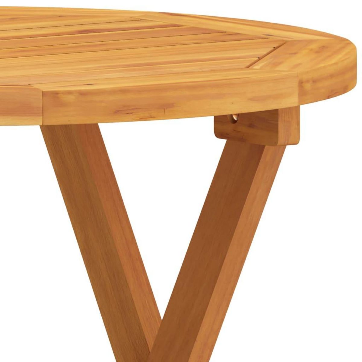 VIDAXL Table de bistro Ø46x47 cm Bois d'acacia massif