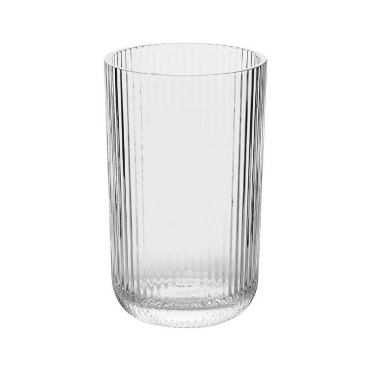 SECRET DE GOURMET Lot de 6 Gobelets Hauts Strie  Ema  43cl Transparent