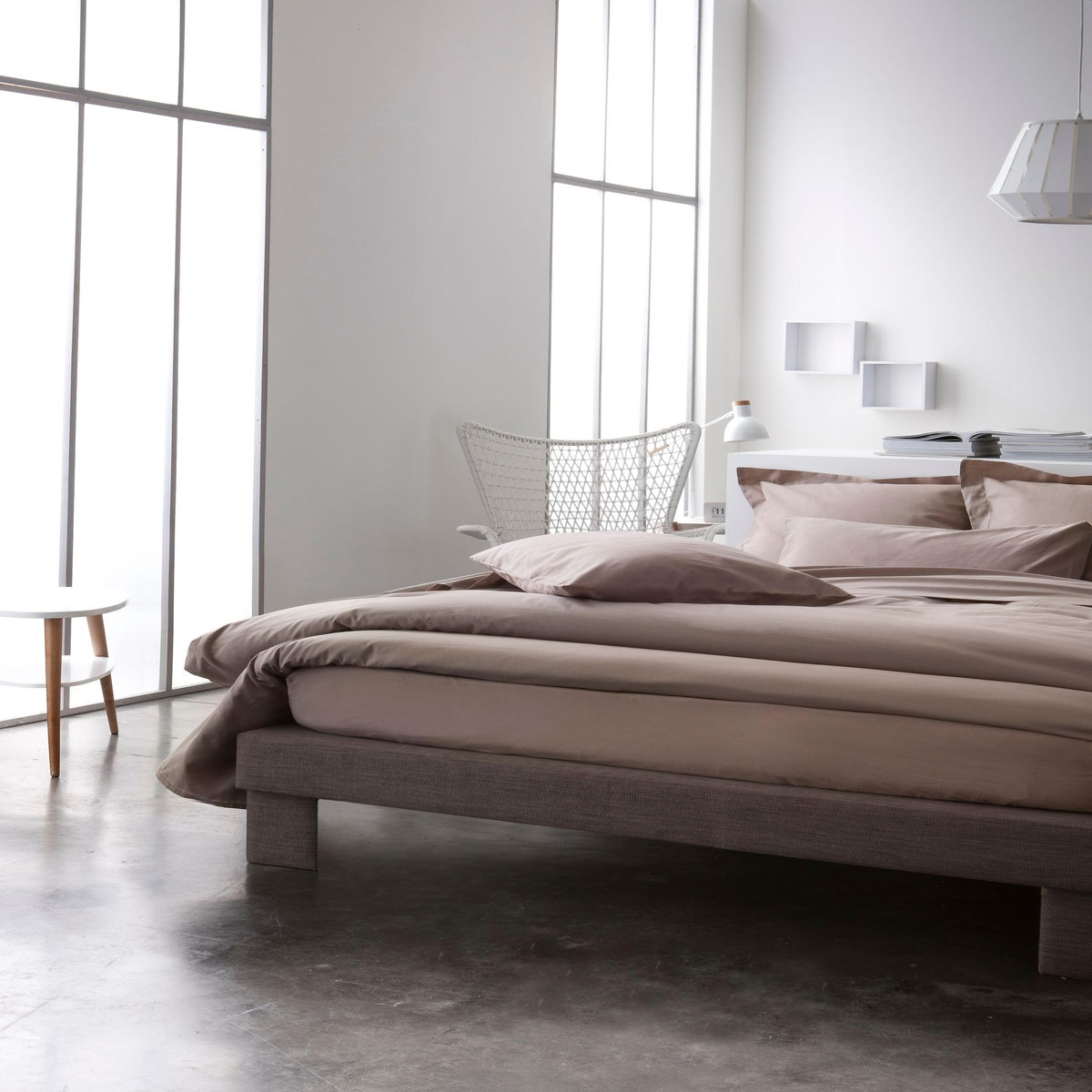 TODAY Drap housse uni percale pur coton 78 fils