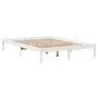 Voir la diapositive 5 : VIDAXL Lit bibliotheque sans matelas blanc 140x200 cm bois pin massif