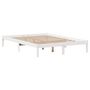 Voir la diapositive 5 : VIDAXL Lit bibliotheque sans matelas blanc 140x200 cm bois pin massif