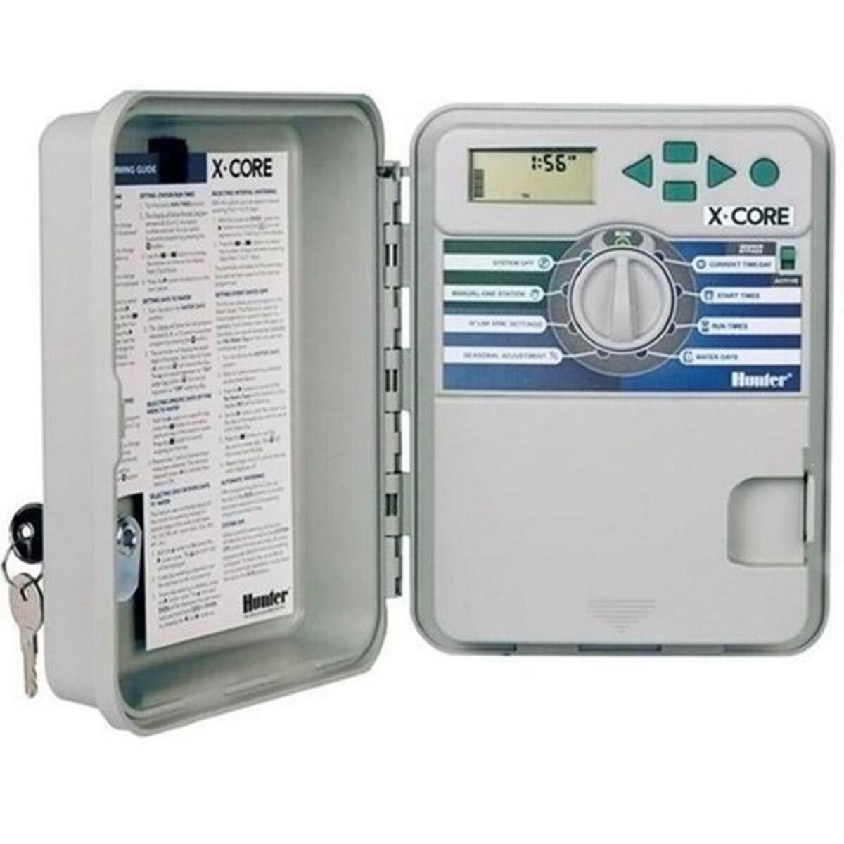 Hunter Programmateur extérieur 4 stations 3 programmes - xc-401-e