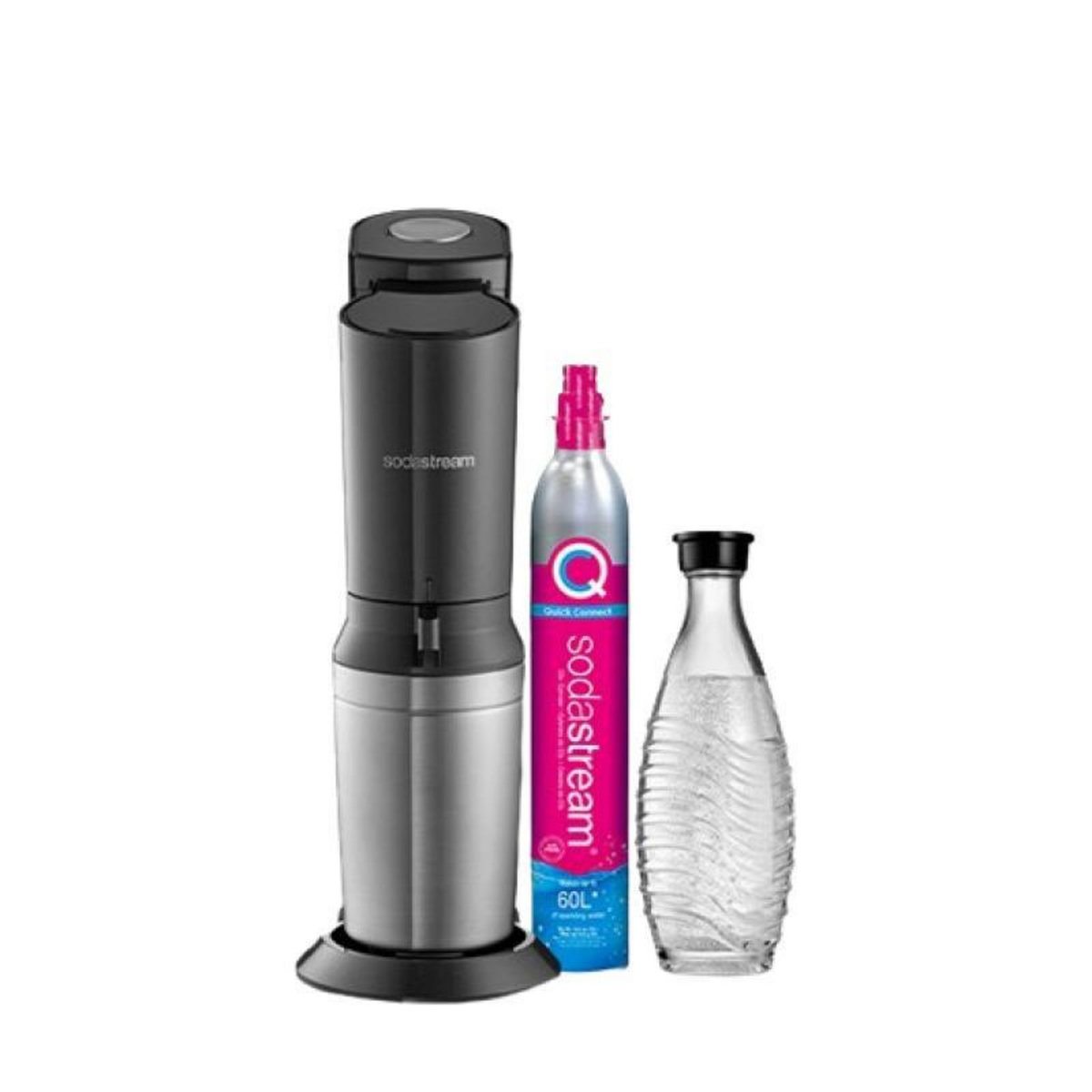 SODASTREAM SodaStream Soda Maker Crystal 3 0 Promopack QC black Schwarz incl 3 Glasbottles (1016413490)