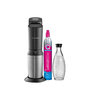 Voir la diapositive 2 : SODASTREAM SodaStream Soda Maker Crystal 3 0 Promopack QC black Schwarz incl 3 Glasbottles (1016413490)