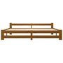 Voir la diapositive 3 : VIDAXL Cadre de lit sans matelas marron miel bois pin massif 200x200cm