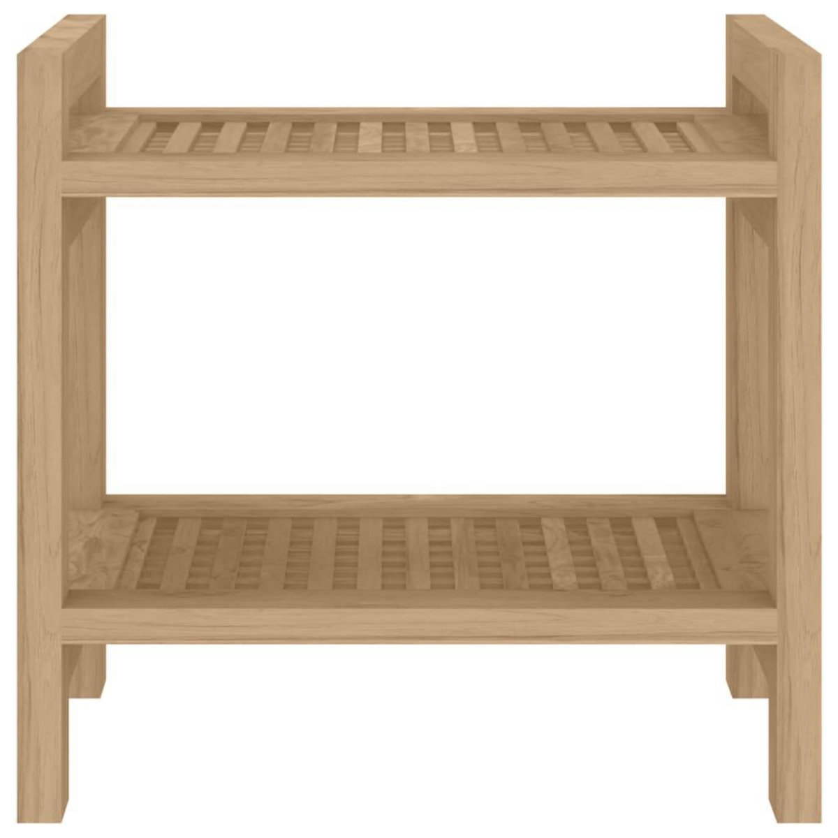 VIDAXL Table d'appoint de salle de bain 45x30x45cm bois de teck solide