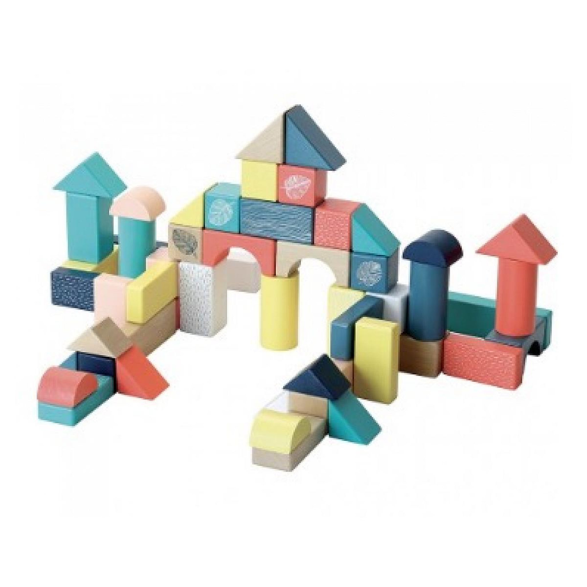 Voir la diapositive 2 : Vilac Baril de 54 cubes -  Sous la canopee