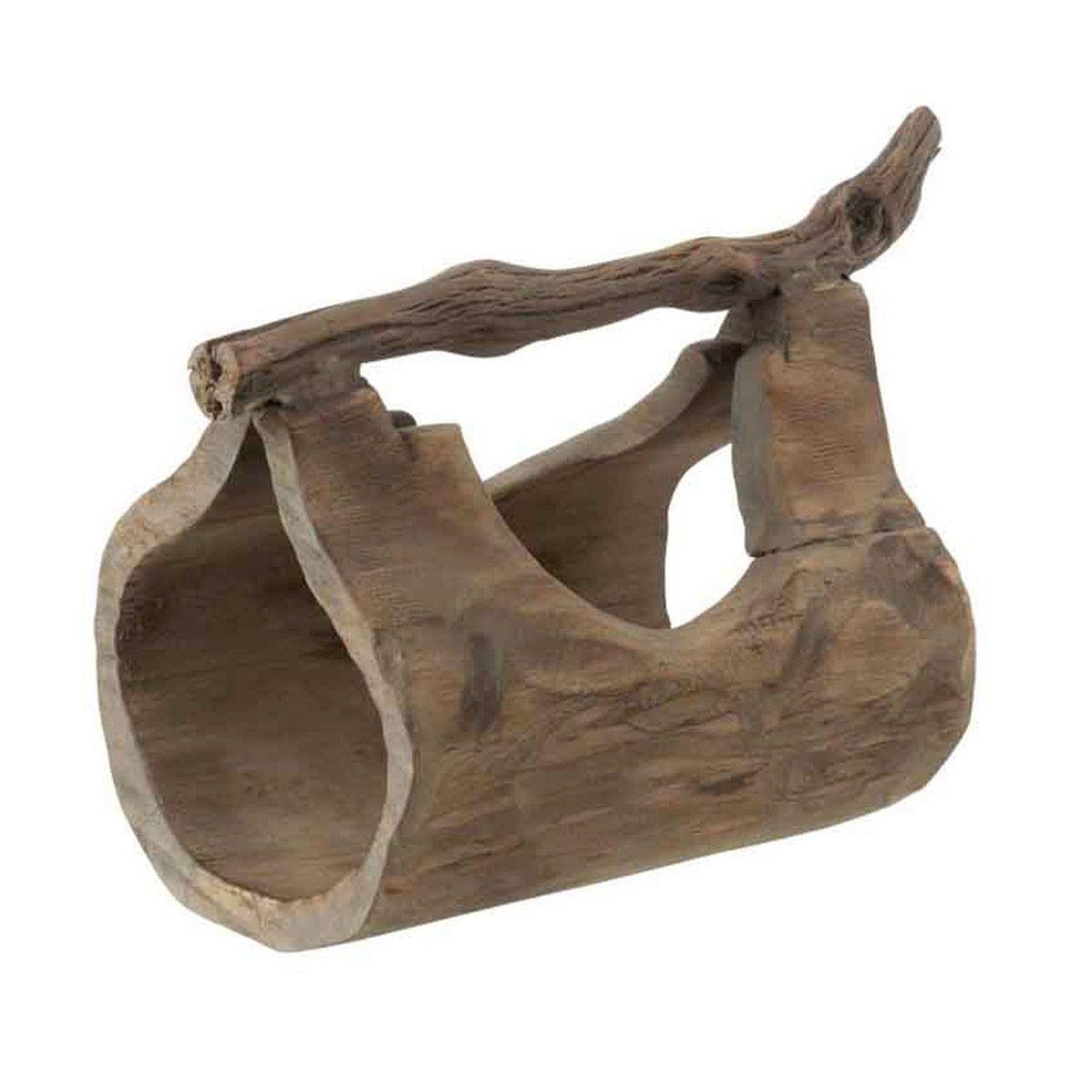 J-LINE Support pour plantes en bois  valeria  33cm naturel